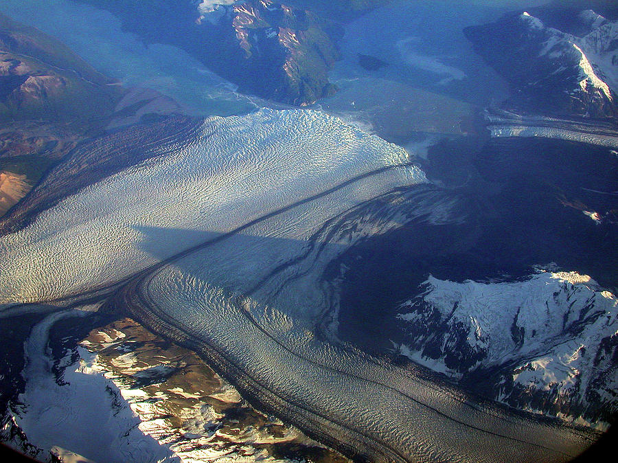 Glaciers Converge Photograph by Mark Duehmig
