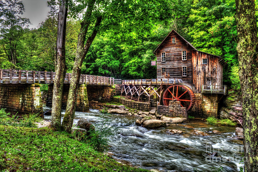 Glade Creek Grist Mill, Babcock State Park, West Virginia Photograph by ...