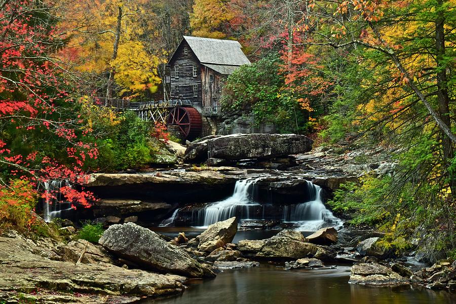 Glade Creek Grist Mill Photograph by Frozen in Time Fine Art Photography