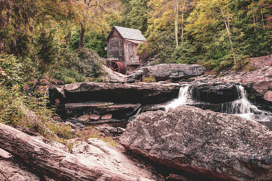 America Photograph - Glade Creek Grist Mill of Babcock State Park by Gregory Ballos