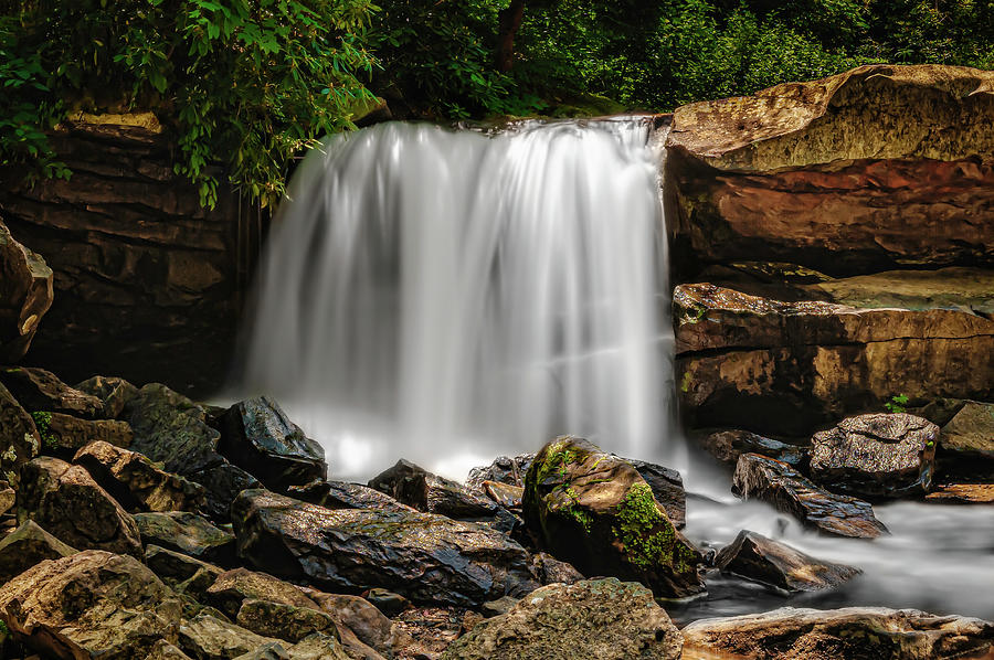 Glade Creek Waterfall   -   gladecreeksmallwaterfall197298 Photograph by Frank J Benz