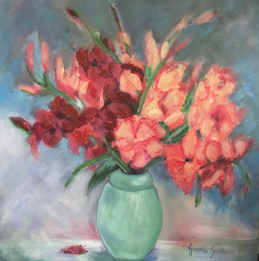 Gladiolus  Painting by Gloria Smith