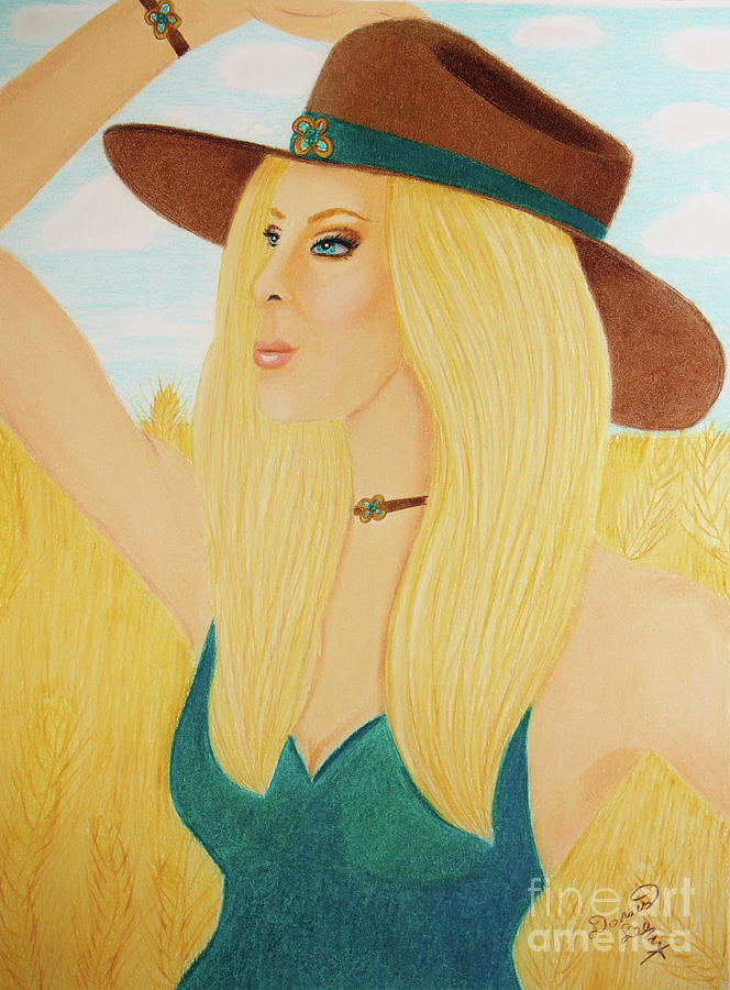 Glamorous Farm Girl Painting by Dorothy Lee