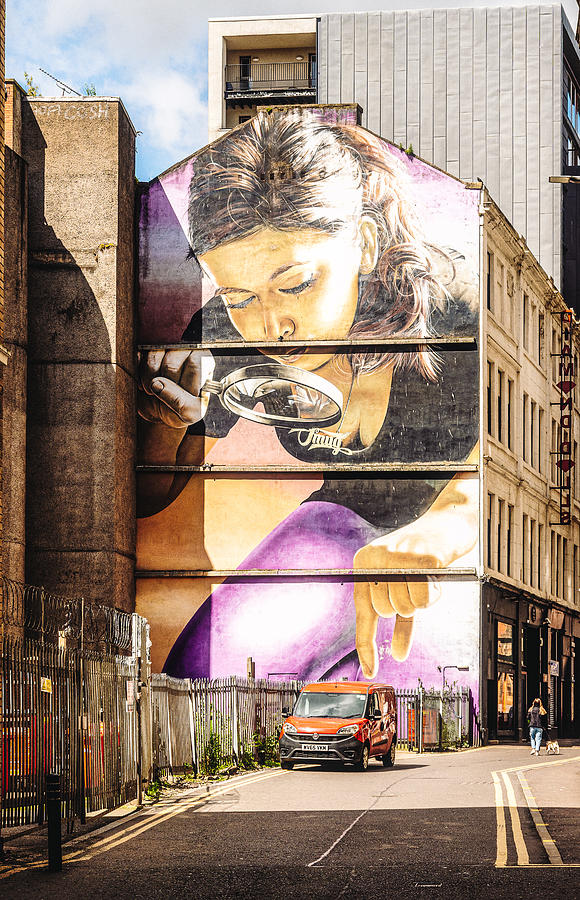 Street Photograph - Glasgow Mural by Robert Stienstra