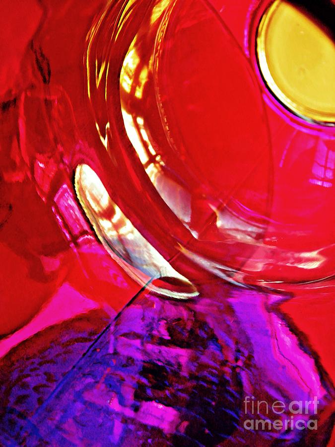 Vase Photograph - Glass Abstract 607 by Sarah Loft