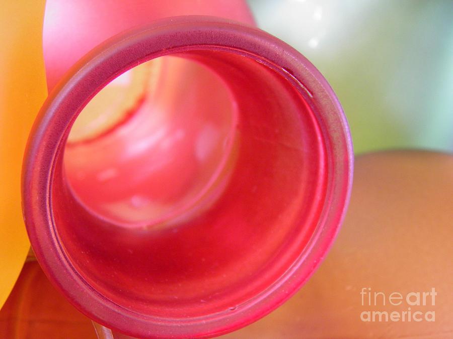 Vase Photograph - Glass Abstract 719 by Sarah Loft