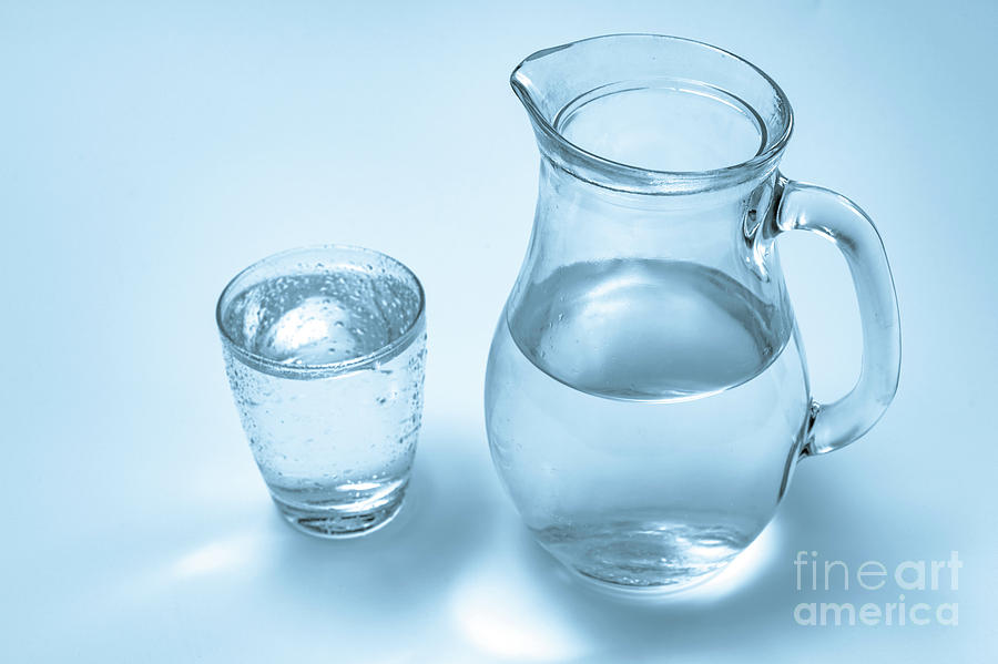 Jug And Glass With Drinking Water Photograph by Wladimir Bulgar/science  Photo Library - Pixels