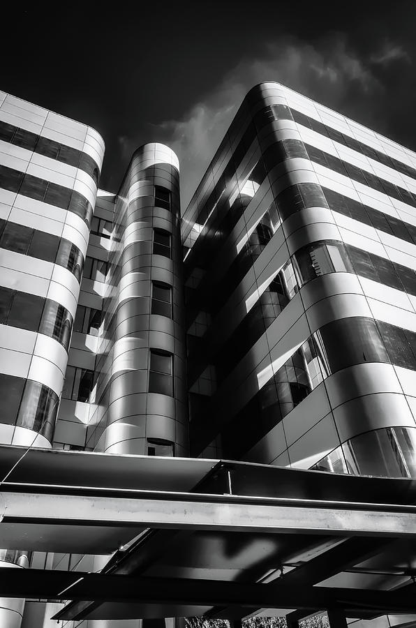 Architecture Photograph - Glass And Steel II Bnw by Borja Robles Architecture Photograph - Glass And Steel II Bnw by Borja Robles