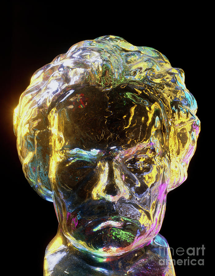 Glass Bust Of Ludwig Van Beethoven Photograph by Astrid & Hanns-frieder Michler/science Photo Library