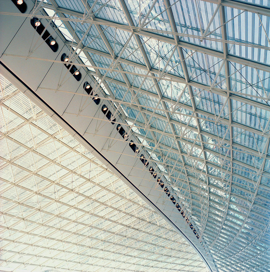 Glass Ceiling And Girders Photograph by Studio 642