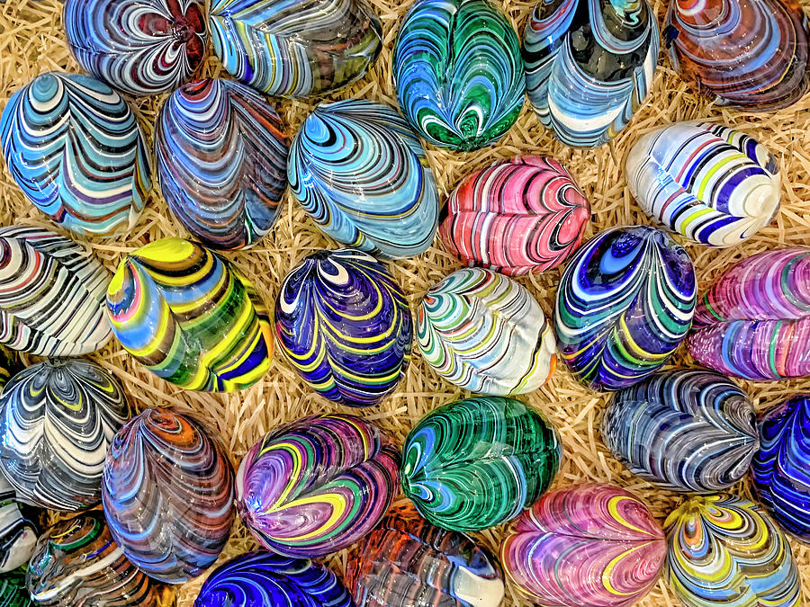 Glass Eggs at the Skansen Museum - Stockholm - Sweden Photograph by Tony Crehan