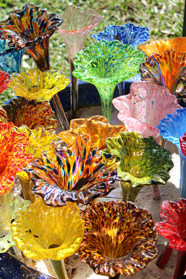 Glass Flowers by Gayle Miller