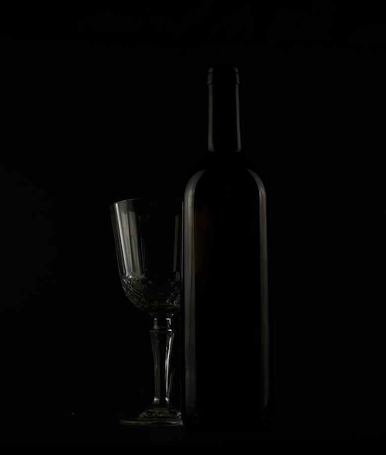 Glass In Black Photograph by Daniorti