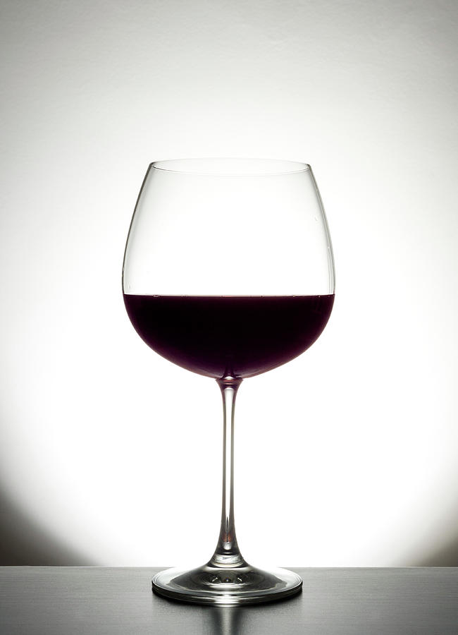 Glass Of Red Wine Photograph by Monzino