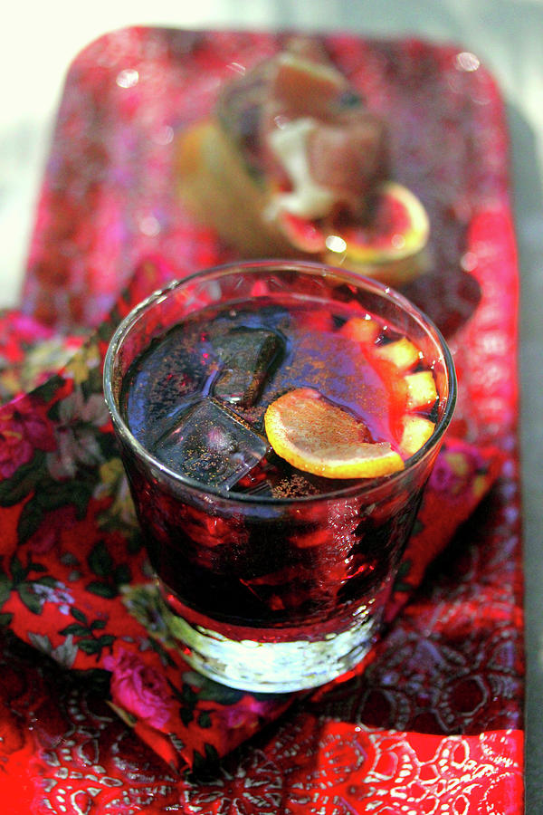 Glass Of Sangria Photograph by Doutreligne
