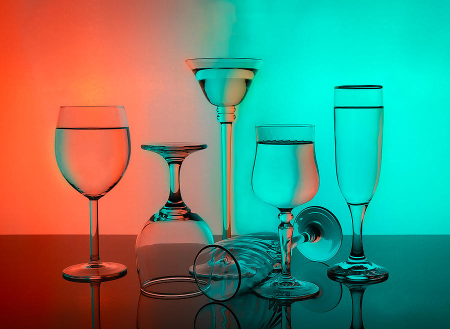 Glass, Water And Light Photograph by Shimei Yan