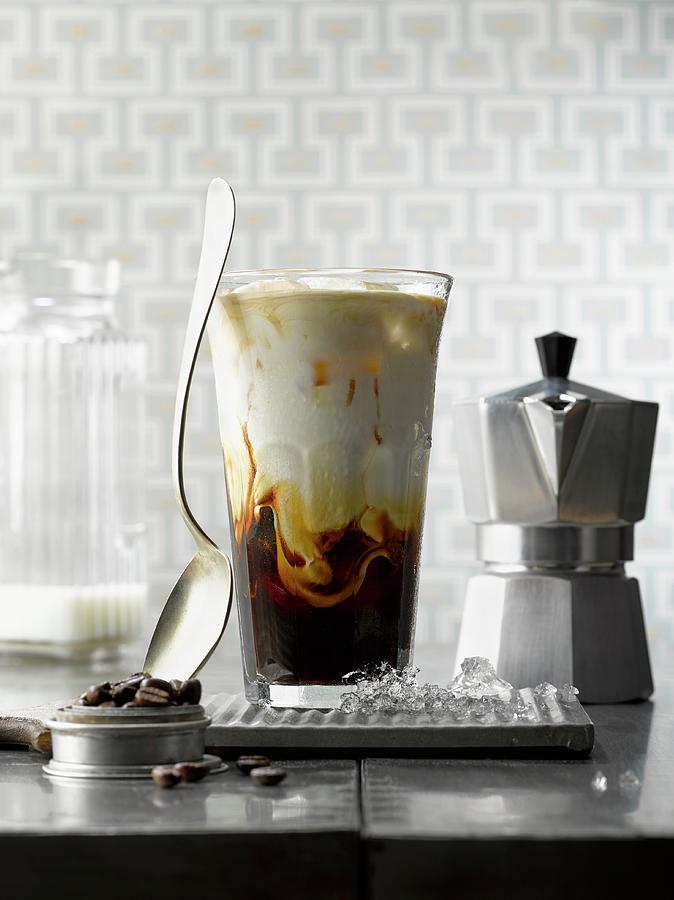 Glasses Of Iced Coffee Photograph by Laurie Proffitt
