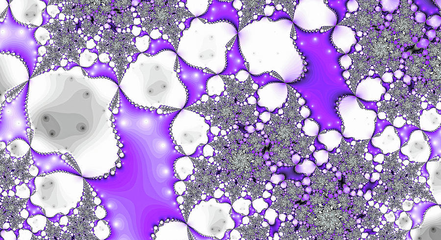 Glassy Lakes Purple Art Digital Art by Don Northup