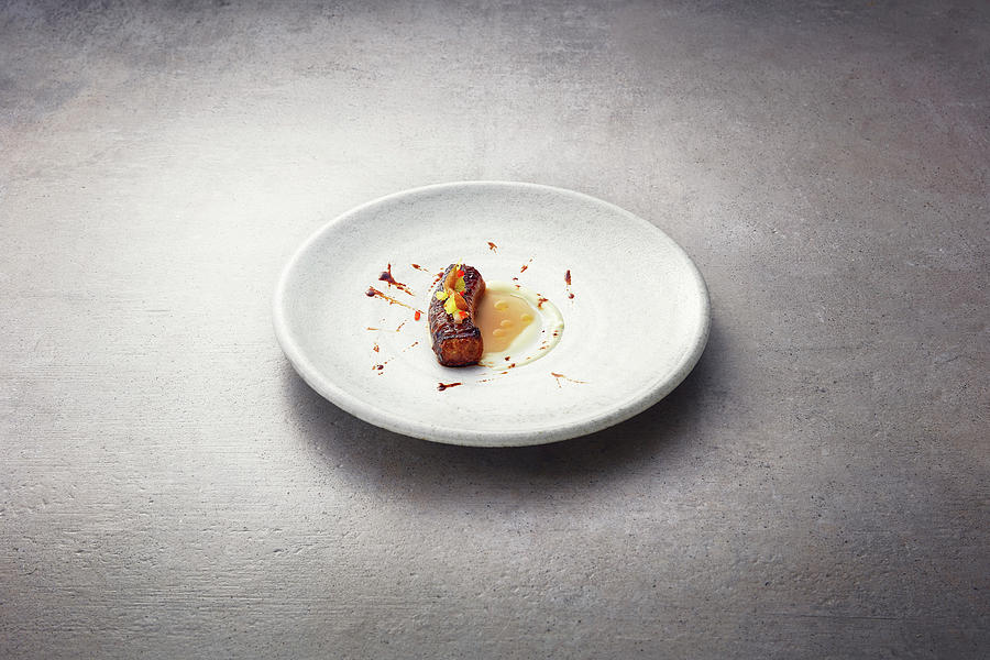 Glazed Eel With Celery Pure And Beef Extract Photograph by Tre Torri