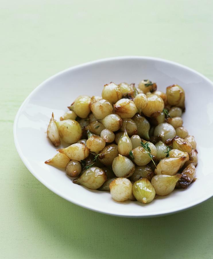 Glazed Pearl Onions With Thyme Photograph by Clive Streeter - Fine Art ...