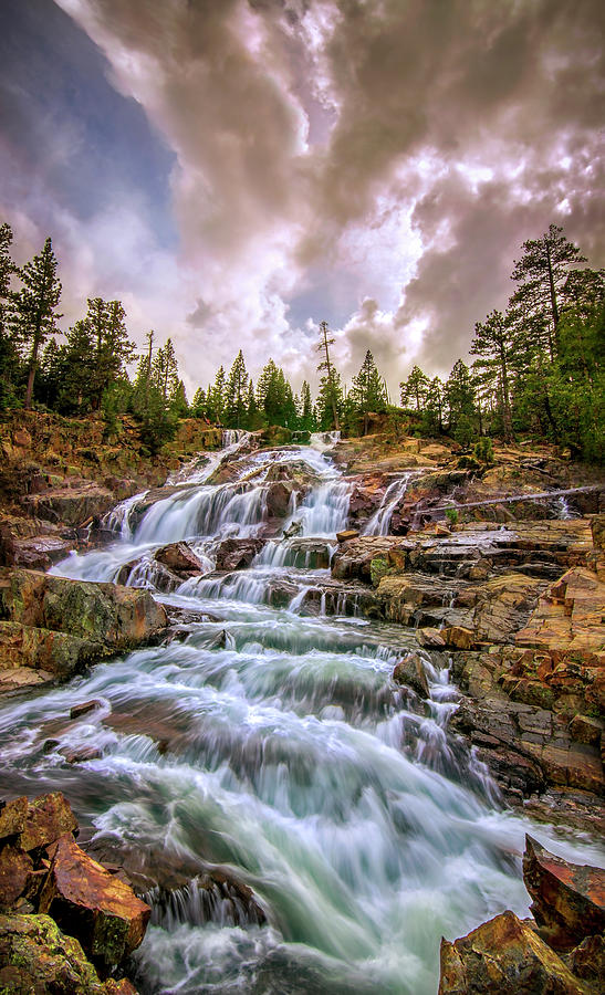 Nature Photograph - Glen Alpine Falls by Steve Baranek