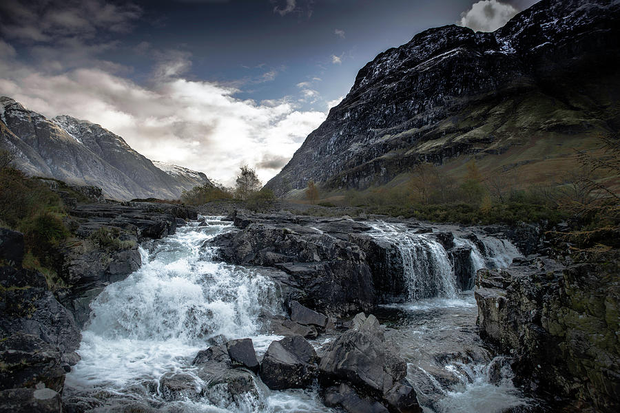 Glencoe Pass Waterfall Photograph by Clifford Hands - Fine Art America