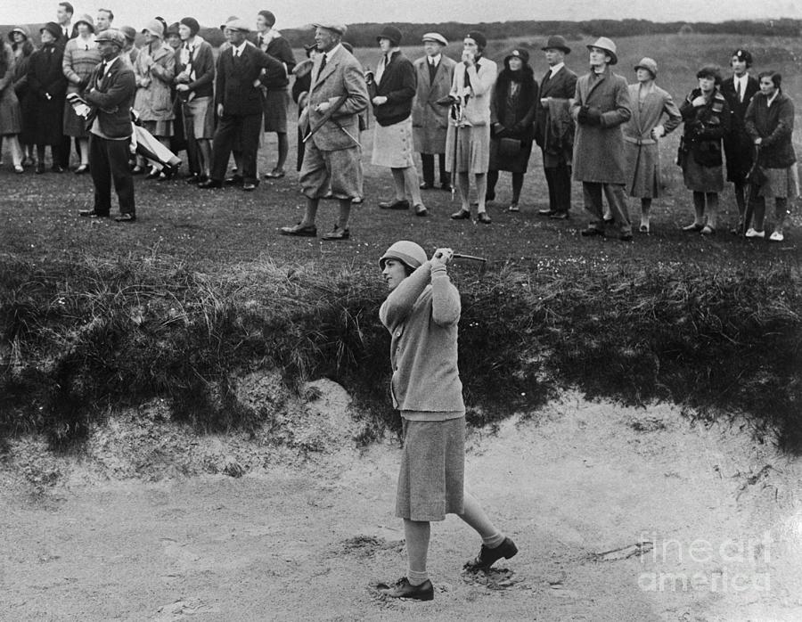 Glenna Collett Playing In Golf Photograph by Bettmann