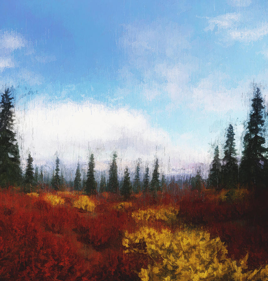 Glimpse of Autumn - 07 Painting by AM FineArtPrints