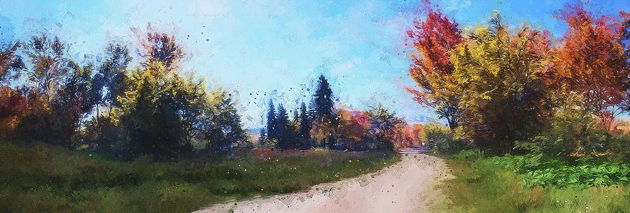 Glimpse of Autumn - 09 Painting by AM FineArtPrints