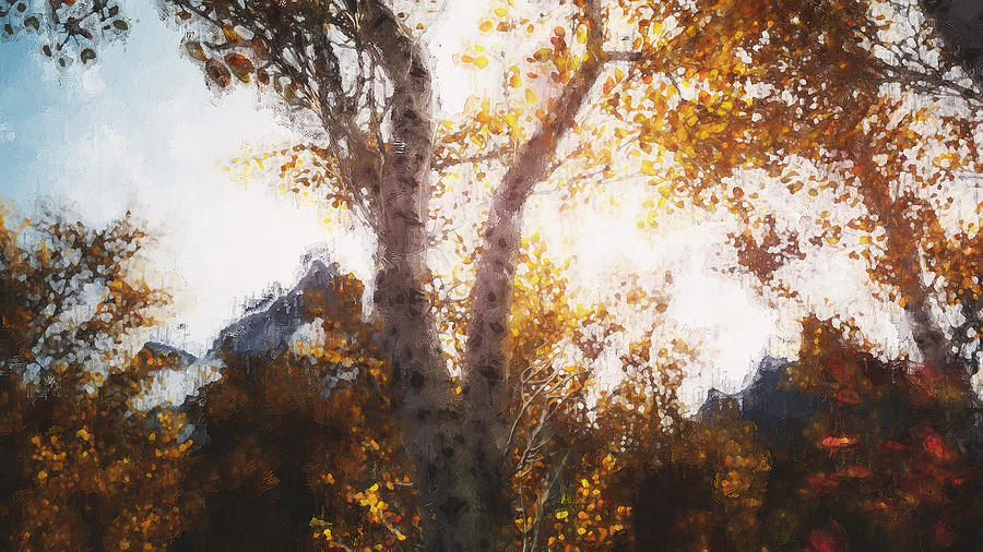 Glimpse of Autumn - 11 Painting by AM FineArtPrints