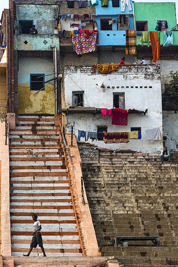Varanasi Photograph - Glimpses Along The Banks by Souvik Banerjee