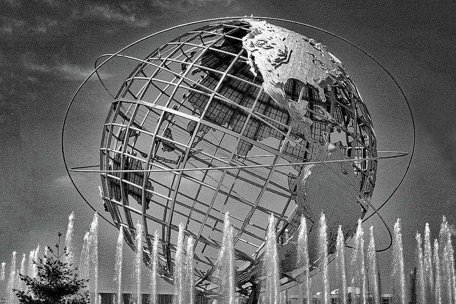 Globe at NY Worlds Fair in 1964. Photograph by Jerry Griffin