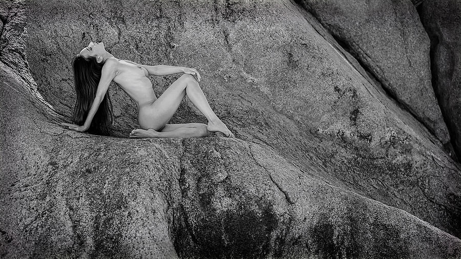 Nude Photograph - Gloria In Stone by Joan Gil Raga