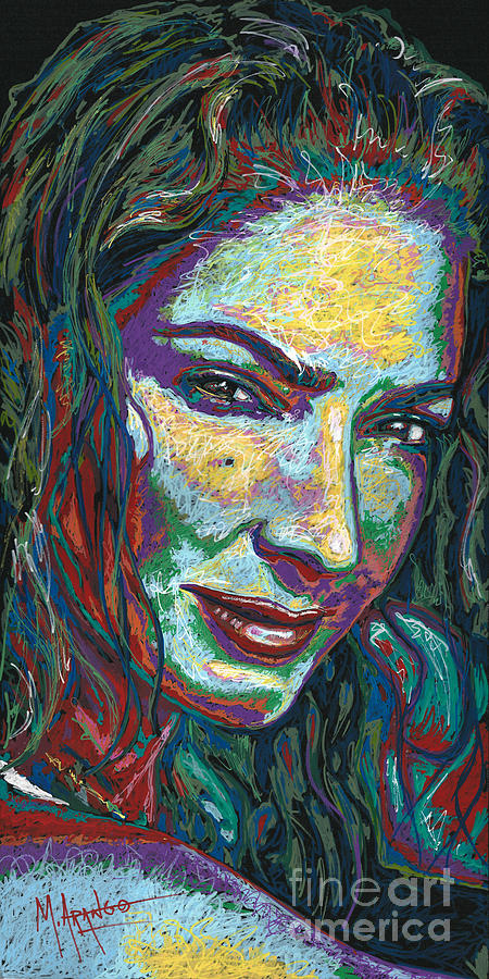 Gloria Estefan Painting - Gloria by Maria Arango