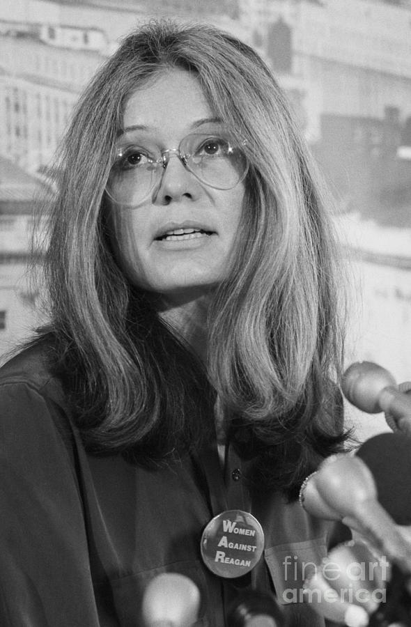 Gloria Steinem At A Press Conference Photograph by Bettmann Gloria Steinem At A Press Conference Photograph by Bettmann