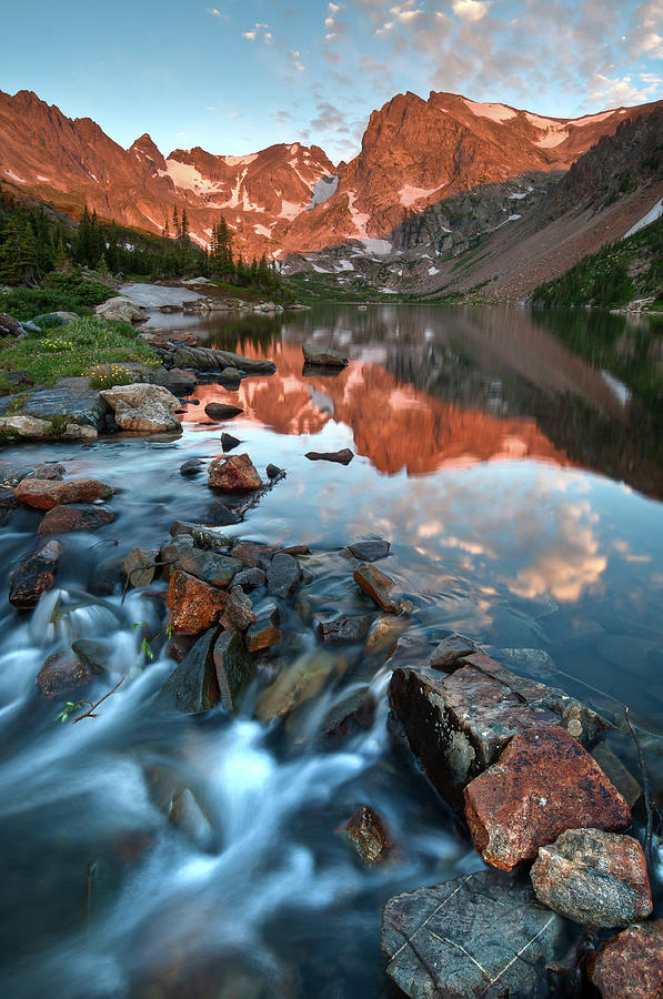Glorious Indian Peaks Alpenglow Photograph by Mike Berenson / Colorado Captures