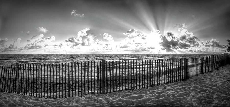 Glorious Sunrise in Black and White Photograph by Debra and Dave Vanderlaan