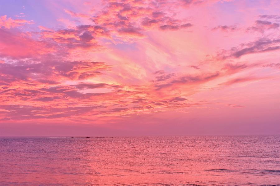 pink sunrise photography