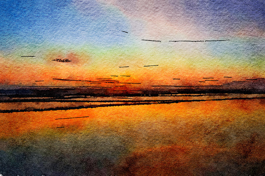 Glorious Sunset Mixed Media by Bonnie Bruno