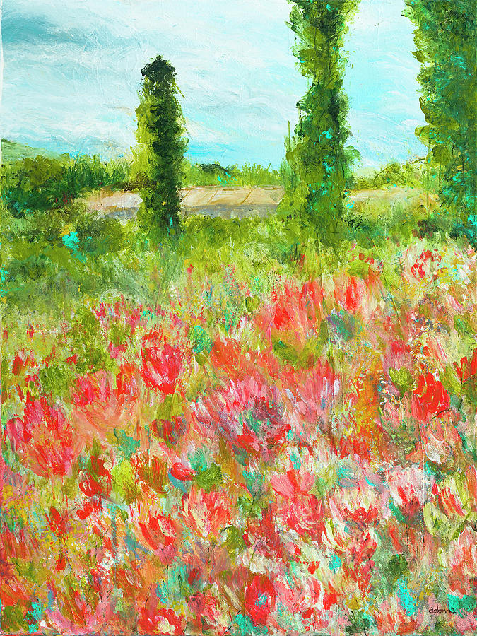 Claude Monet Mixed Media - Glory in The Garden by Adonna Ebrahimi