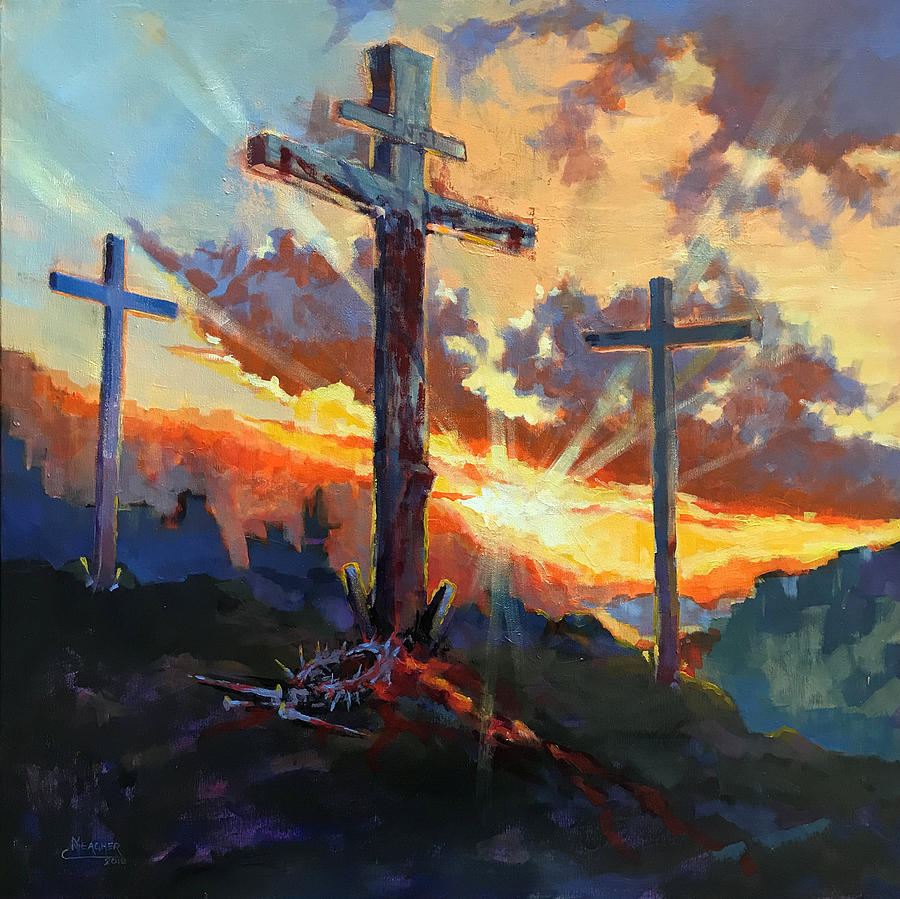 Sunrise Painting - Glory of Christ by Spencer Meagher