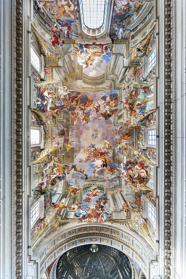 Glory Of St. Ignatius, 1685 Painting by Andrea Pozzo - Fine Art America