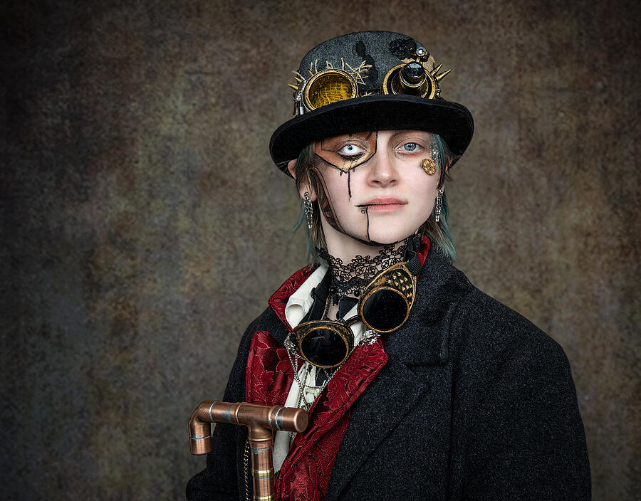 Portrait Photograph - Glory Of Steampunk by Daniel Springgay