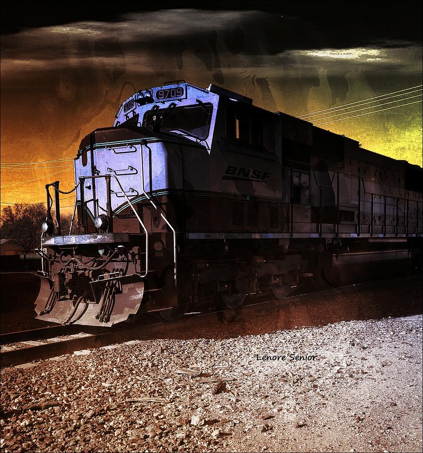 Transportation Photograph - Glory Train on Railroad Avenue by Lenore Senior