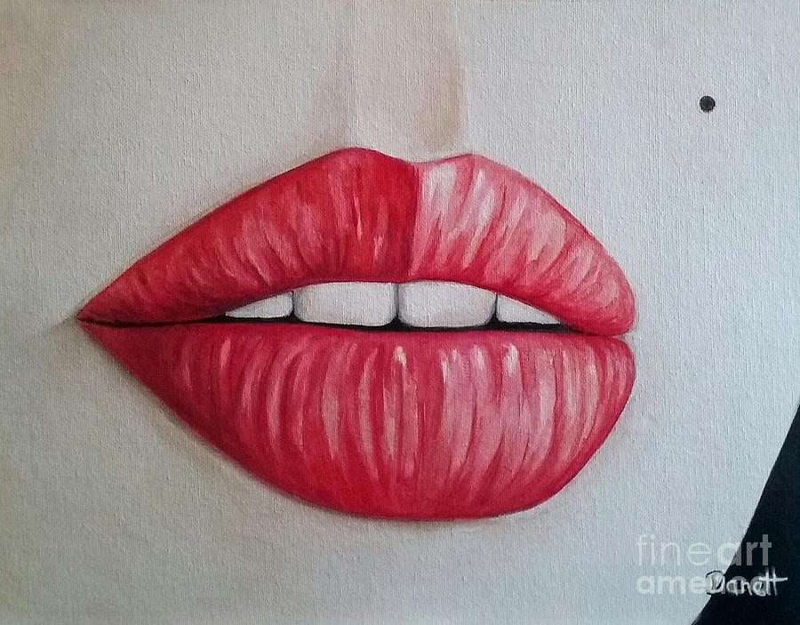 My first attempt at glossy lips - Colored Pencils and White pen on paper :  r/drawing