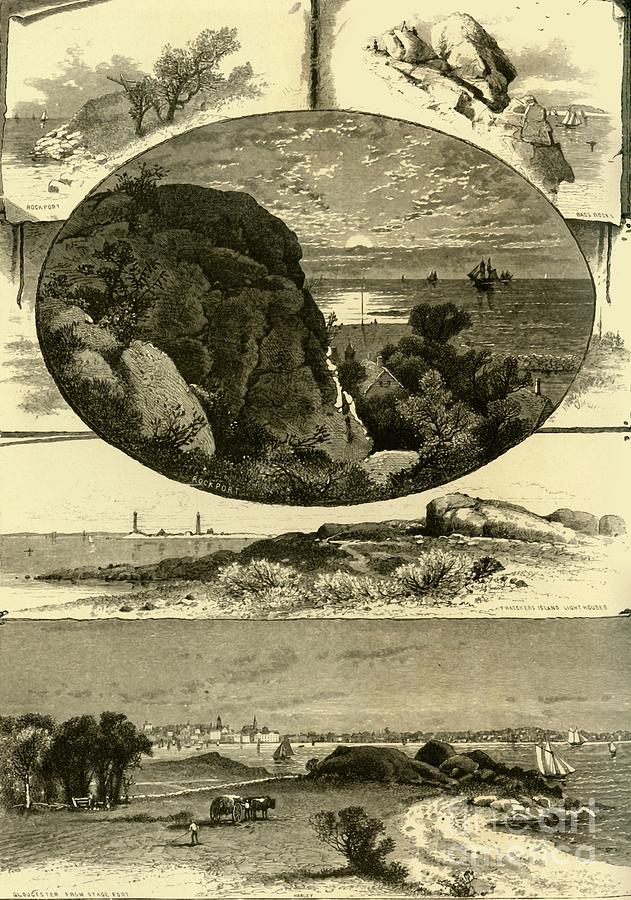 Gloucester And Rockport Drawing by Print Collector