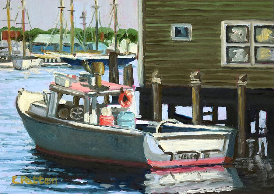 Gloucester Fishing Boat Painting by Eileen Patten Oliver