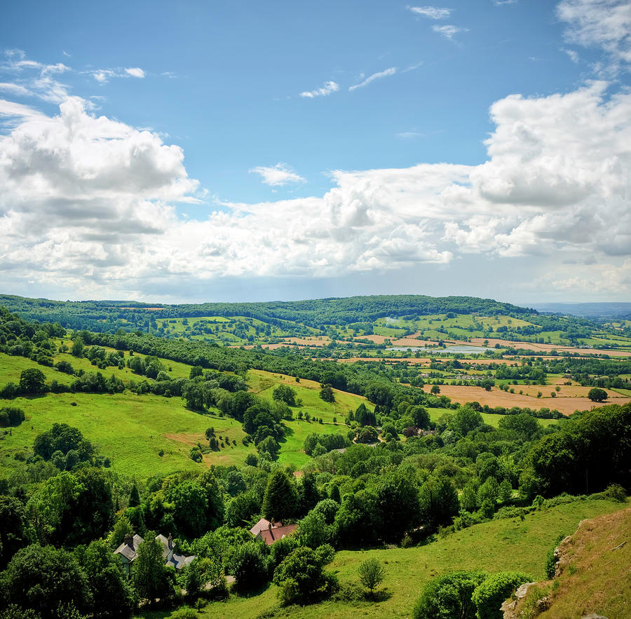 Gloucestershire Countryside View In Photograph by Fotomonkee