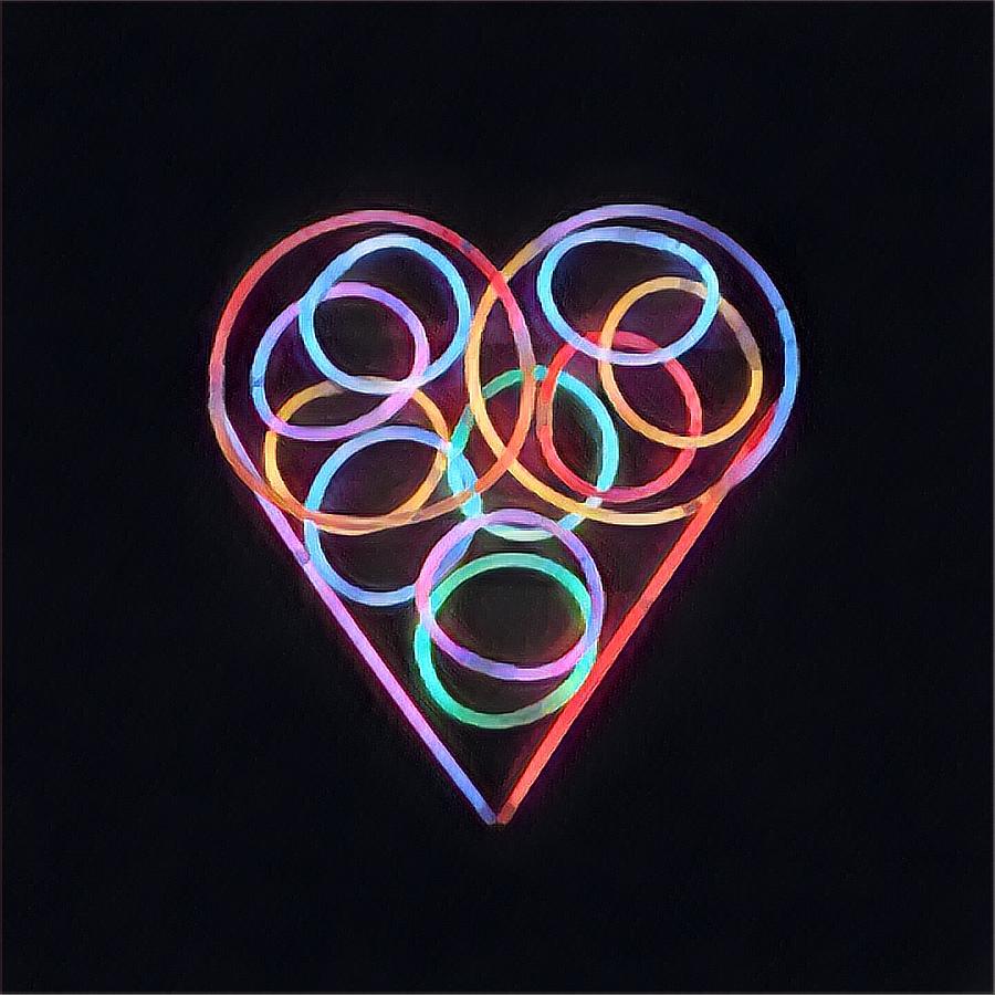 Glow Heart I Digital Art by Gemini Black Fine Art America