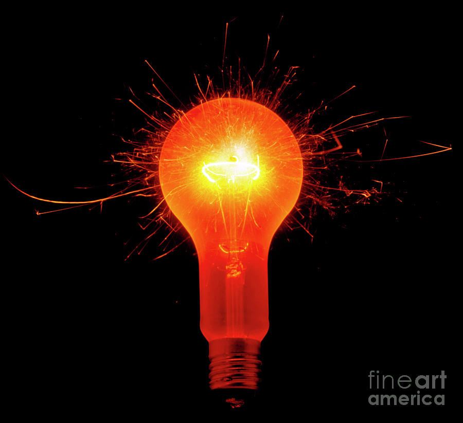 Glowing Electric Light Bulb Photograph by Mehau Kulyk & Victor De Schwanberg/science Photo Library